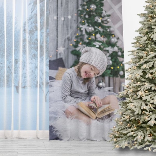 Fotozasłona WINTER  ze zdjęciem | Projekt GRATIS!