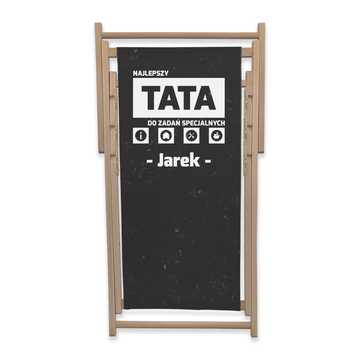 Leżak dla Taty, Prezent z okazji Dnia Ojca | Wzór nr DT01, najlepszy tata do zadań specjalnych