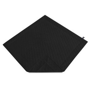 Mata pikowana kwadratowa VELVET VE2219  | krata karo czarna