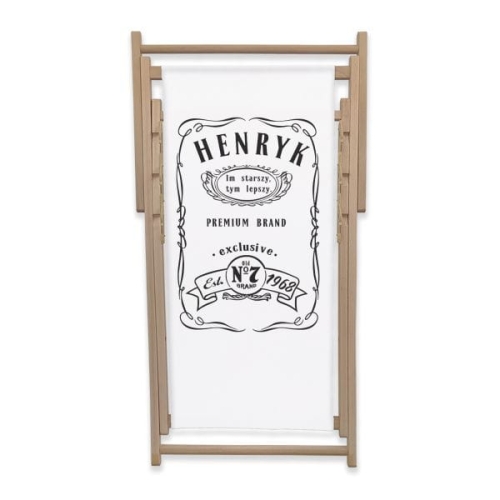 Leżak z personalizowanym nadrukiem wzór 1J | Whiskey -Im starszy, tym lepszy, biały