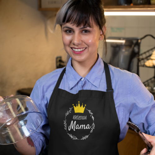 Fartuch dla Mamy - Dzień Matki wzór DM04 | Królowa Mama