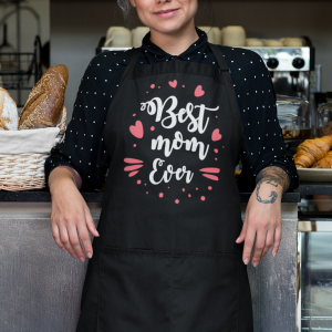 Fartuch dla Mamy - Dzień Matki wzór DM01 | Best mom ever