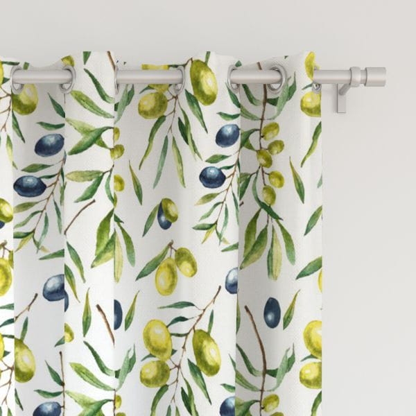 Zasłona SUMMER wzór SM11 | oliwki