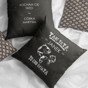 Poduszka dla Taty Dzień Ojca DT04 | ryby