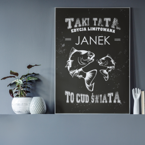 Plakat dla Taty - Dzień Ojca wzór DT04 | ryby
