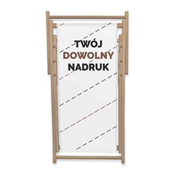 Wymienne poszycie na leżak z dowolnym nadrukiem | Projekt gratis!