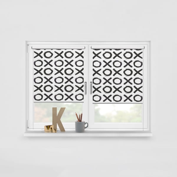 Roleta BLACK & WHITE wzór CB28 o wysokości 150 cm | XOXO