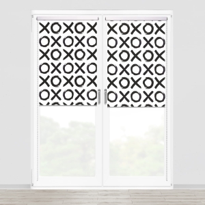 Roleta BLACK & WHITE wzór CB28 o wysokości 220 cm | XOXO