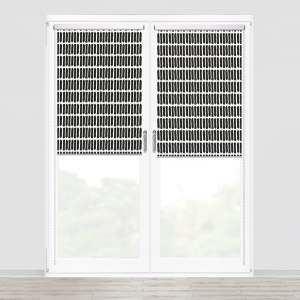Roleta BLACK & WHITE wzór CB29 o wysokości 220 cm | kreseczki