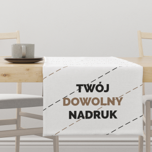 Bieżnik na stół z dowolnym nadrukiem