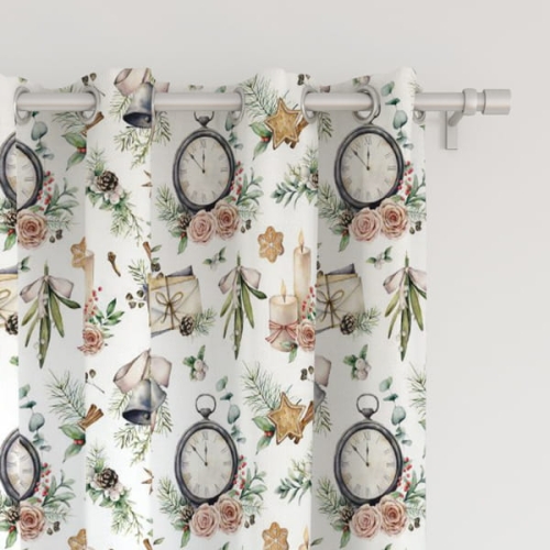 Zasłona świąteczna WINTER wzór BN43 | magiczny czas