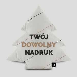 Poduszka choinka z dowolnym nadrukiem