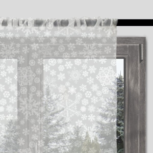 Firana świąteczna WINTER wzór BN17 | płatki śniegu