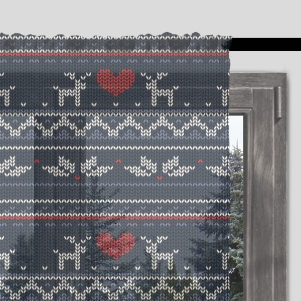 Firana świąteczna WINTER wzór BN10 | świąteczny sweter