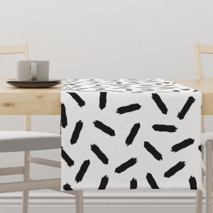 Bieżnik BLACK&WHITE wzór CB26 | konfetti