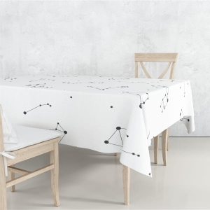 Obrus GALAXY wzór Z01 | zodiak na białym tle