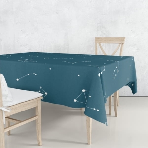 Obrus GALAXY wzór Z03 | zodiak na granatowym tle