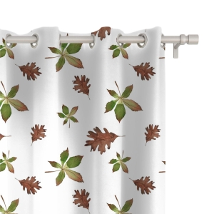Zasłona AUTUMN wzór AT33 | dębowe i kasztanowe liście