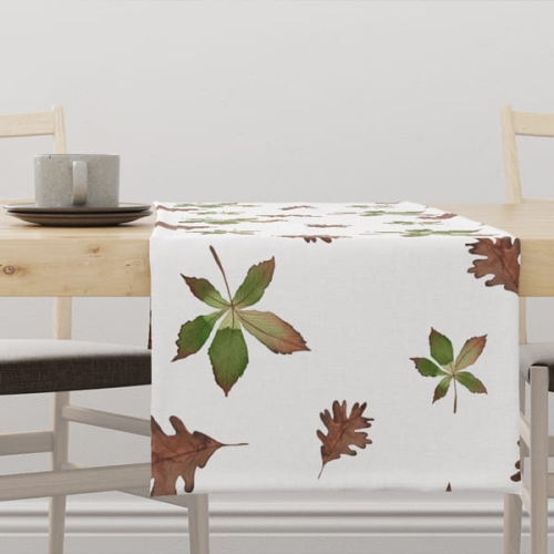 Bieżnik AUTUMN wzór AT33 | dębowe i kasztanowe liście