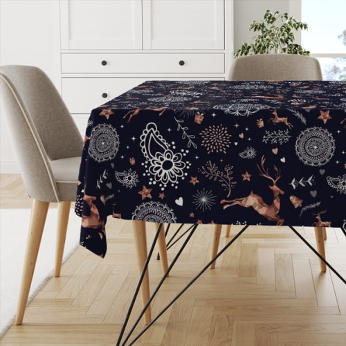 Obrus WINTER wzór BN18 | świąteczne ornamenty