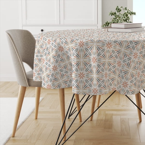 Obrus okrągły WINTER wzór BN71 | Świąteczny ornament