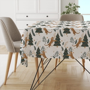 Obrus WINTER wzór BN73 | Świąteczny tygrys