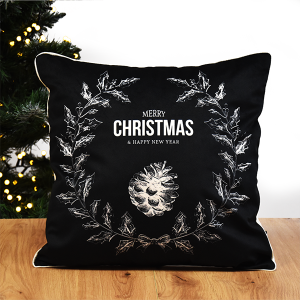 Poduszka XMAS BLACK EDGE | czarny