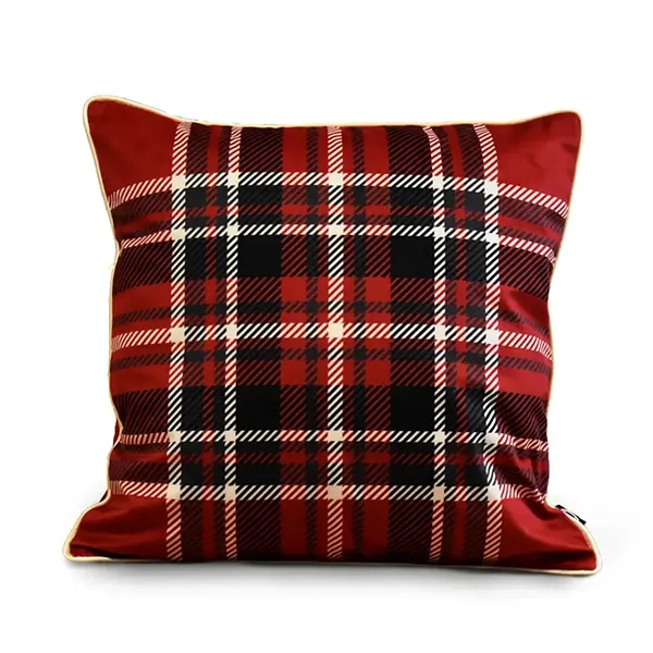Poduszka XMAS RED TARTAN | czerwony