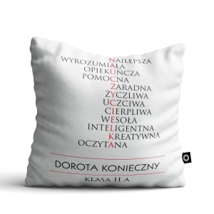 Poduszka dla nauczyciela 40 × 40 cm  | Krzyżówka