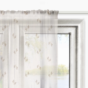 Firana dla dzieci PRETTY FLOWERS wzór D137 | kwiatowe gałązki