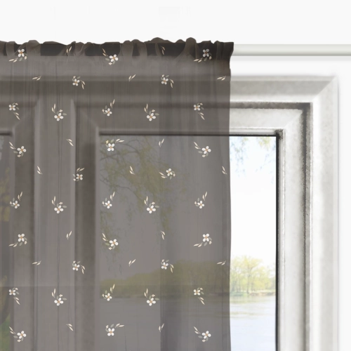 Firana dla dzieci PRETTY FLOWERS wzór D139 | nocna łączka