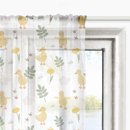Firana dla dzieci LOVELY FARM wzór D149 | kaczuszki