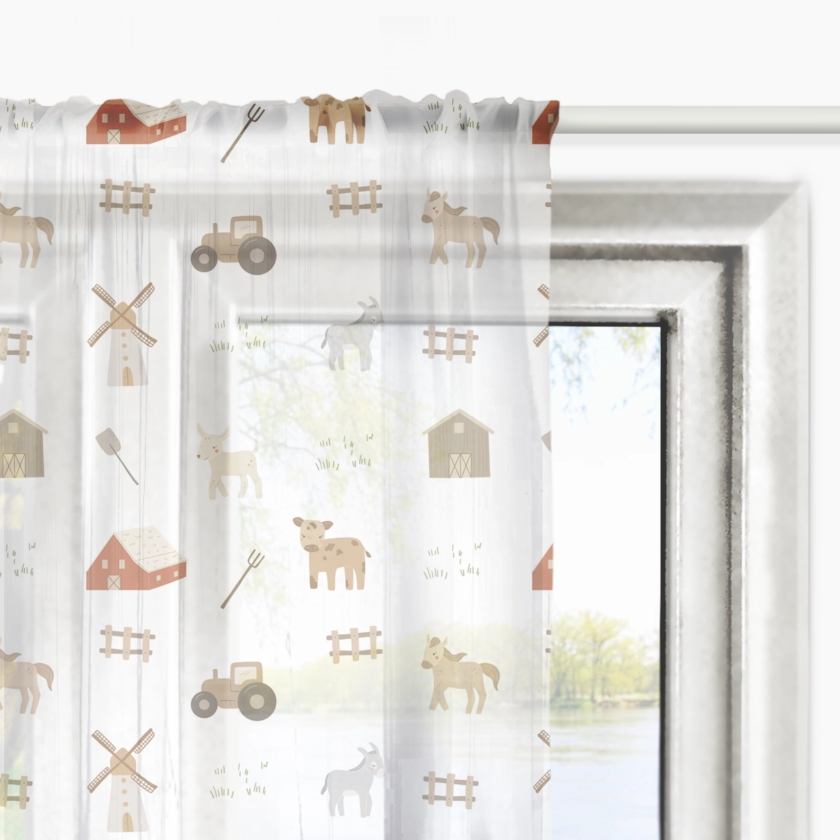 Firana dla dzieci LOVELY FARM wzór D156 | farma