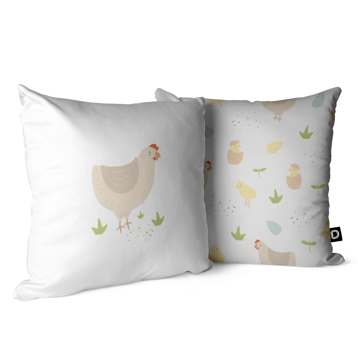 Poduszka dla dzieci LOVELY FARM wzór D150 | kurka