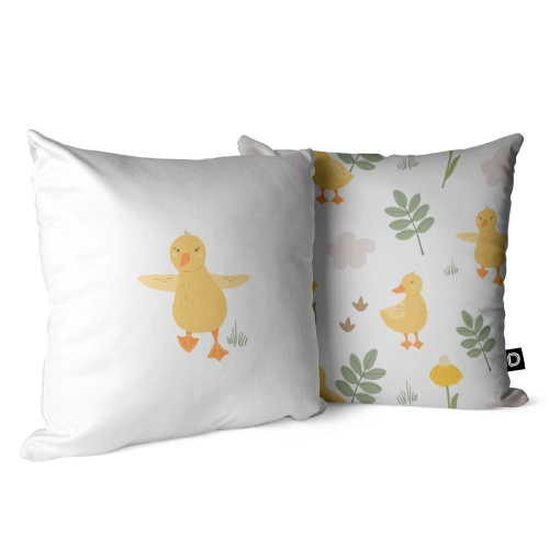 Poduszka dla dzieci LOVELY FARM wzór D149 | wesoła kaczuszka