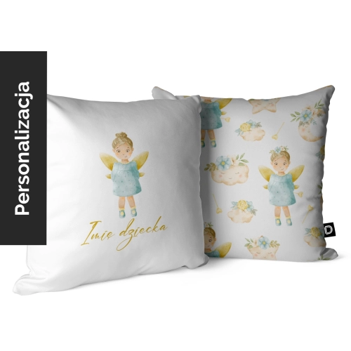 Poduszka dla dzieci FAIRY TALES wzór D145 z imieniem | nocna wróżka 