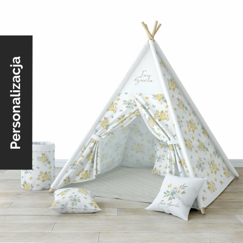 Namiot TIPI z kolekcji FAIRY TALES wzór D141 | tajemniczy ogród