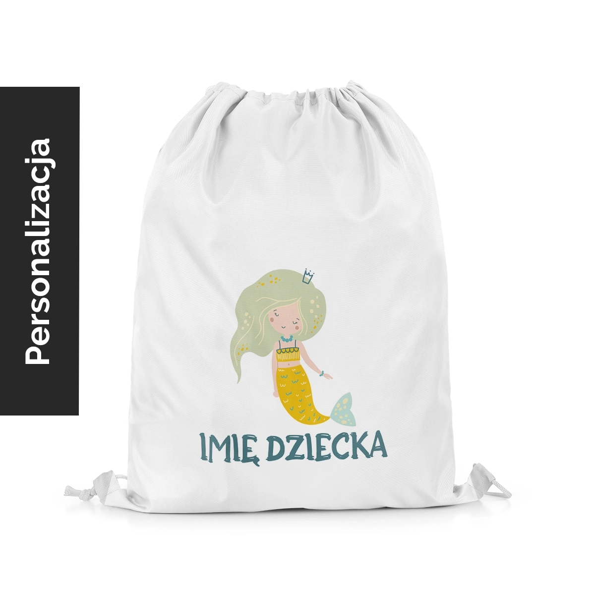 Plecak Worek dla dzieci OCEAN DREAM wzór D196 z imieniem | morska księżniczka