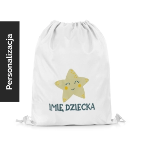 Plecak Worek dla dzieci OCEAN DREAM wzór D202 z imieniem | rozgwiazdy 