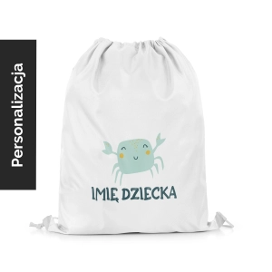 Plecak Worek dla dzieci OCEAN DREAM wzór D202 z imieniem | kraby 