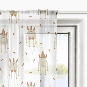 Firana dla dzieci MONSTER PARTY wzór D191 | elegancki potworek
