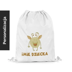 Plecak Worek dla dzieci MONSTER PARTY wzór D190 z imieniem | wesoły potworek