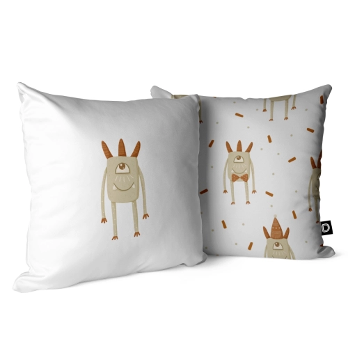 Poduszka dla dzieci MONSTER PARTY wzór D191 | elegancki potworek 