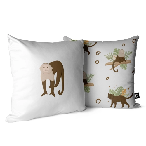 Poduszka dla dzieci WILD SAFARI wzór D209 | małpka