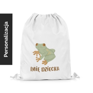 Plecak Worek dla dzieci WILD SAFARI wzór D213 z imieniem  | mali mieszkańcy dżungli