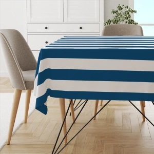 Obrus SUMMER wzór SM21 | pasy granatowe