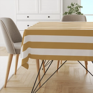 Obrus SUMMER wzór SM22 | pasy musztardowe