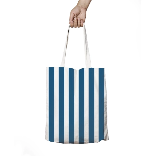 Torba SUMMER wzór SM21 | pasy granatowe
