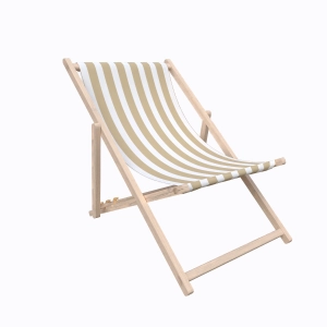 Leżak SUMMER wzór SM20 | pasy beżowe