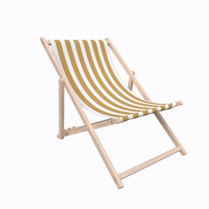 Leżak SUMMER wzór SM22 | pasy musztardowe